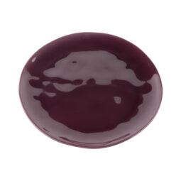 DG7R-PG - Melamine Round Plate - Purple Glaze