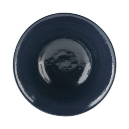 D1006RR-LAP - Melamine Bowl - Aubergine Matte Finish Outside/Lapis Gloss Finish Inside