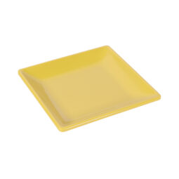 D77SQ-OO - Melamine Square Plate - Olive Oil