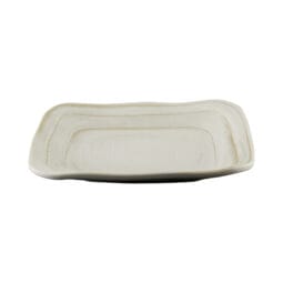 D7PLST-OWD - Melamine Irregular Square Plate - Off White Design