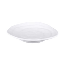 JWT63-W - Melamine Irregular Edge Triangle Plate - White