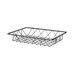 W1292-GG - Metal Rectangular Wire Basket - Gunmetal Grey