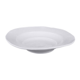 DB11-W - Melamine Irregular Round Bowl - White