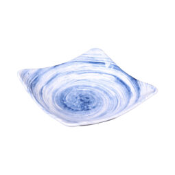D92SQ-ND - Melamine Square Bowl - Navy Design