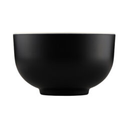 JW4432T-ES - Melamine Round Two-Tone Bowl - Ebony Outside, Sand Inside