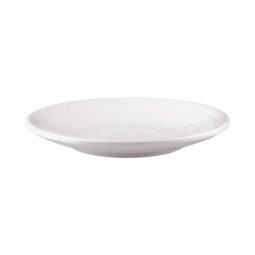 D638RR-W - Melamine Round Pebble Plate - White