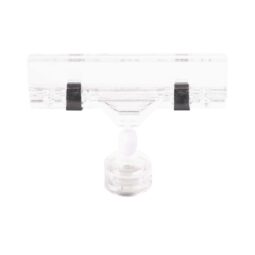TAGV12 - Polycarbonate Magnetic Spring Sign Holder - Clear Polycarbonate