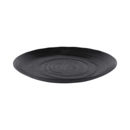 JW7008-B - Melamine Round Plate - Black
