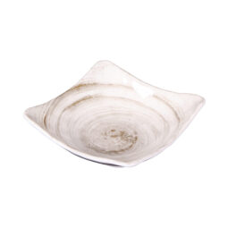 D712SQ-TD - Melamine Square Bowl - Taupe Design