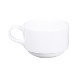 DC325-W - Melamine Cup w/ Handle 3 1/2" dia. x 2 1/4" h. - White
