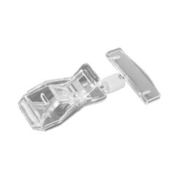 TAGV32 - Polycarbonate Clip on Spring Sign Holder - Clear Polycarbonate