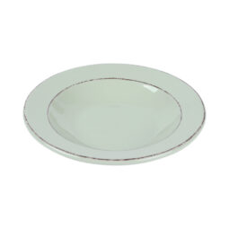 DB878T-H - Melamine Round Double Line Pasta/Soup Bowl - Hemlock