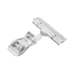 TAGV06 - Polycarbonate Clip on Spring Sign Holder - Clear Polycarbonate