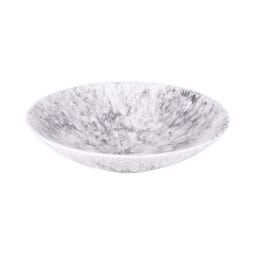 B383120-BBM - Melamine Round Bowl - Black Marble