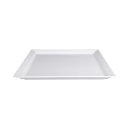 DS1225-W - Melamine Square Plate - White