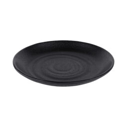 JW7006-B - Melamine Round Plate - Black
