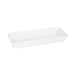 M1562-NW - Melamine Rectangular Beaded Edge Tray - White