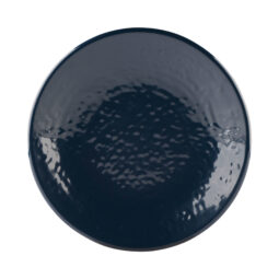 D638RR-LAP - Melamine Round Pebble Plate - Lapis