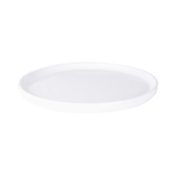 B190106-W - Melamine Round Plate - White