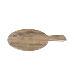 M9RW-DW - Melamine Round Serving Board - Bamboo
