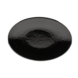 D812RR-B - Melamine Oval Pebble Platter - Black
