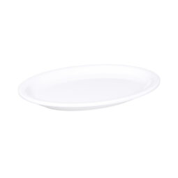 D75OV-W - Melamine Oval Plate - White