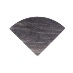 M57QR-ZW - Melamine Quarter Circle Faux Wood - Zebrawood