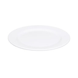 D1075PL-W - Melamine Round Rim Plate - White