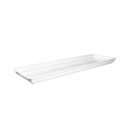 M926-NW - Melamine Rectangular Organic Tray - White