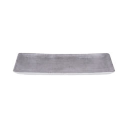 B20378-CM - Melamine Rectangular Plate - Cement