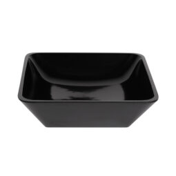 M10SQ-B - Melamine Square Bowl - Black