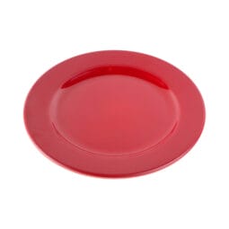DGP9R-RG - Melamine Round Plate - Red Glaze