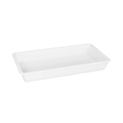 M1582-NW - Melamine Rectangular Beaded Edge Tray - White