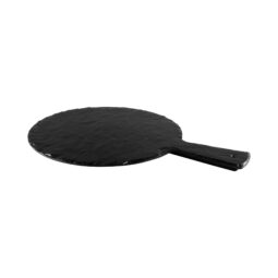 M12RW-B - Melamine Round Serving Board - Black