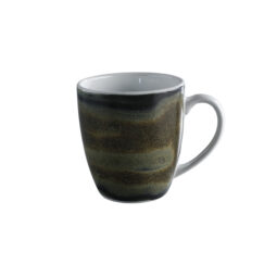 PA1004526412 - 13.3 oz porcelaine mug 5.12" L w/handle, 3.66"W x 3.98"H , GET, Corona Aqua Lagoon