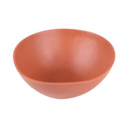 B275076-STCS - Melamine Round Bowl - Sunburn Terra Cotta w/ Speckle