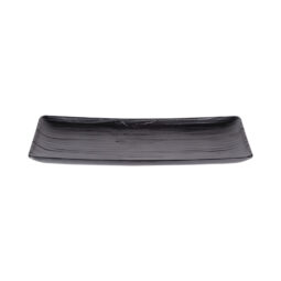 B20378-B - Melamine Rectangular Plate - Black