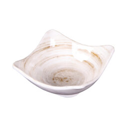 D52SQ-TD - Melamine Square Bowl - Taupe Design