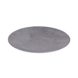 B20363-CM - Melamine Round Plate - Cement