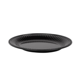 M1713OV-B - Melamine Oval Beaded Edge Platter - Black