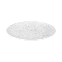 B380130-GYM - Melamine Round Plate - Gray Marble