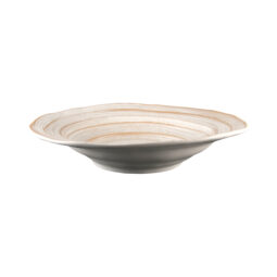 M18BST-OWD - Melamine Irregular Round Serving Bowl - Off White Design