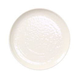 JWF10RR-S - Round Pebble Plate, 10" dia. x 7/8" h., Pebble Top Gloss Sand, Bottom Matte Sand