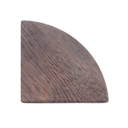 M57QR-WN - Melamine Quarter Circle Faux Wood - Walnut