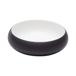 31080-TOH/BK - 40 oz hatch touch of honey interior/raven exterior melamine bowl, 8.1"L x 8.1"W x 2.4"H, GET, cheforward