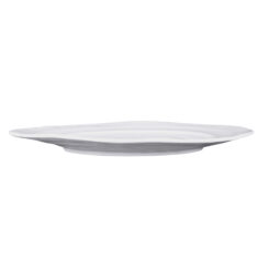 M16512OV-W - Melamine Irregular Oval Serving Dish - White