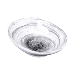 D641OV-BD - Melamine Oval Bowl - Black Design