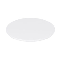 M7PL-NW - Melamine Round Flat Plate (Fits M5P Pedestal) - White