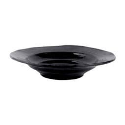 DB11-B - Melamine Irregular Round Bowl - Black