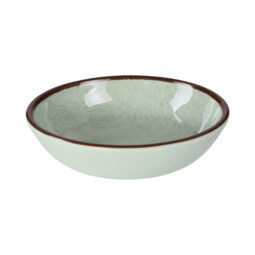 DB51M-H - Melamine Small Round Crackle Bowl - Hemlock